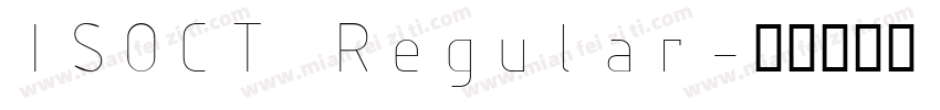 ISOCT Regular字体转换